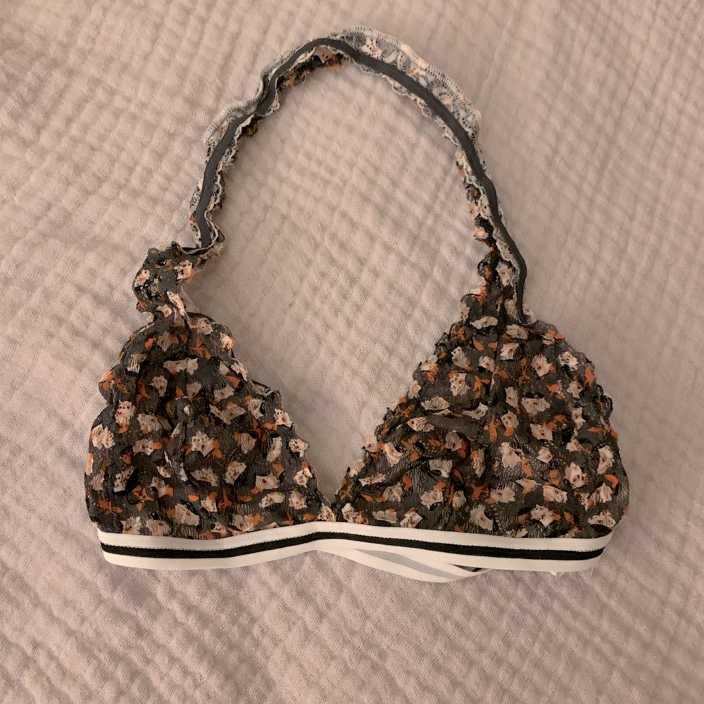 Anthropology flower bralette